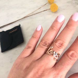 Alex and Ani Rose Gold “Love” ring - *adjustable*